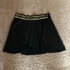 Black and gold skirt